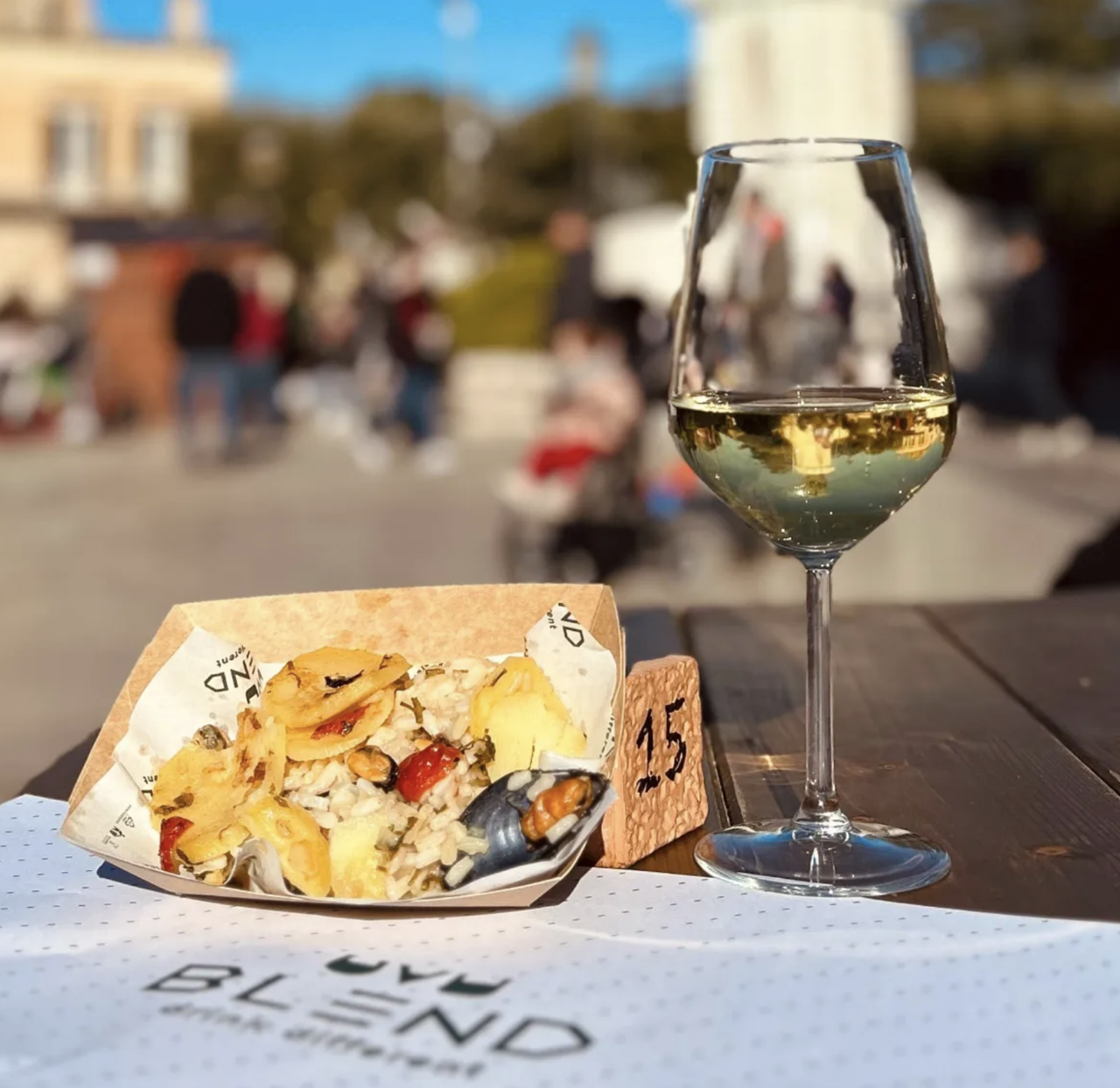 Piatto di stagione servito da Blend Winery